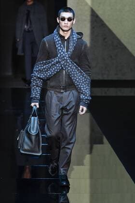 Milan Men s Fashion Week Fall Winter 2017 2018. Milano Moda Uomo, autunno inverno 2017 2018 .Giorgio Armani fashionshow Pictured: model  Copyright: xRiccardoxGiordanoxSickix xIPAx