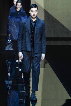 Milan Men s Fashion Week Fall Winter 2017 2018. Milano Moda Uomo, autunno inverno 2017 2018 .Giorgio Armani fashionshow Pictured: model  Copyright: xRiccardoxGiordanoxSickix xIPAx