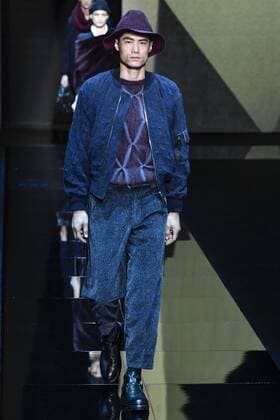 Milan Men s Fashion Week Fall Winter 2017 2018. Milano Moda Uomo, autunno inverno 2017 2018 .Giorgio Armani fashionshow Pictured: model  Copyright: xRiccardoxGiordanoxSickix xIPAx