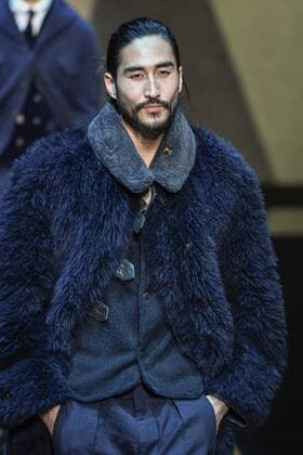Milan Men s Fashion Week Fall Winter 2017 2018. Milano Moda Uomo, autunno inverno 2017 2018 .Giorgio Armani fashionshow Pictured: model  Copyright: xRiccardoxGiordanoxSickix xIPAx