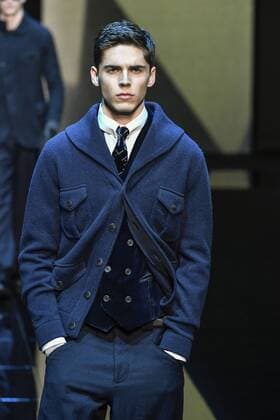 Milan Men s Fashion Week Fall Winter 2017 2018. Milano Moda Uomo, autunno inverno 2017 2018 .Giorgio Armani fashionshow Pictured: model  Copyright: xRiccardoxGiordanoxSickix xIPAx