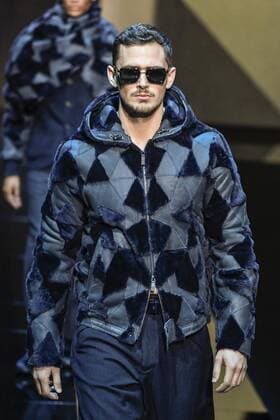 Milan Men s Fashion Week Fall Winter 2017 2018. Milano Moda Uomo, autunno inverno 2017 2018 .Giorgio Armani fashionshow Pictured: model  Copyright: xRiccardoxGiordanoxSickix xIPAx
