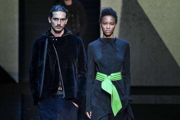 Milan Men s Fashion Week Fall Winter 2017 2018. Milano Moda Uomo, autunno inverno 2017 2018 .Giorgio Armani fashionshow Pictured: model  Copyright: xRiccardoxGiordanoxSickix xIPAx