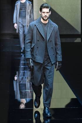 Milan Men s Fashion Week Fall Winter 2017 2018. Milano Moda Uomo, autunno inverno 2017 2018 .Giorgio Armani fashionshow Pictured: model  Copyright: xRiccardoxGiordanoxSickix xIPAx