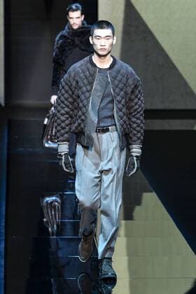Milan Men s Fashion Week Fall Winter 2017 2018. Milano Moda Uomo, autunno inverno 2017 2018 .Giorgio Armani fashionshow Pictured: model  Copyright: xRiccardoxGiordanoxSickix xIPAx