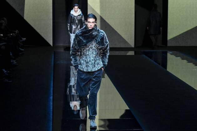 Milan Men s Fashion Week Fall Winter 2017 2018. Milano Moda Uomo, autunno inverno 2017 2018 .Giorgio Armani fashionshow Pictured: model  Copyright: xRiccardoxGiordanoxSickix xIPAx