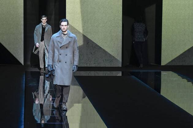 Milan Men s Fashion Week Fall Winter 2017 2018. Milano Moda Uomo, autunno inverno 2017 2018 .Giorgio Armani fashionshow Pictured: model  Copyright: xRiccardoxGiordanoxSickix xIPAx