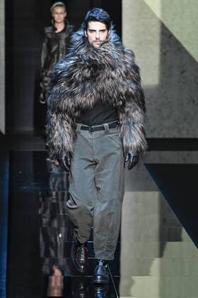 Milan Men s Fashion Week Fall Winter 2017 2018. Milano Moda Uomo, autunno inverno 2017 2018 .Giorgio Armani fashionshow Pictured: model  Copyright: xRiccardoxGiordanoxSickix xIPAx