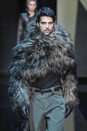Milan Men s Fashion Week Fall Winter 2017 2018. Milano Moda Uomo, autunno inverno 2017 2018 .Giorgio Armani fashionshow Pictured: model  Copyright: xRiccardoxGiordanoxSickix xIPAx