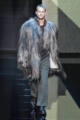 Milan Men s Fashion Week Fall Winter 2017 2018. Milano Moda Uomo, autunno inverno 2017 2018 .Giorgio Armani fashionshow Pictured: model  Copyright: xRiccardoxGiordanoxSickix xIPAx