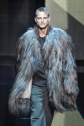 Milan Men s Fashion Week Fall Winter 2017 2018. Milano Moda Uomo, autunno inverno 2017 2018 .Giorgio Armani fashionshow Pictured: model  Copyright: xRiccardoxGiordanoxSickix xIPAx