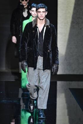 Milan Men s Fashion Week Fall Winter 2017 2018. Milano Moda Uomo, autunno inverno 2017 2018 .Giorgio Armani fashionshow Pictured: model  Copyright: xRiccardoxGiordanoxSickix xIPAx