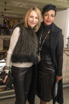 Kimberly Emerson und Dennenesch Zoude bei der Dorothee Schumacher Fashion Show auf der Mercedes-Benz Fashion Week Berlin Autumn Winter 2017. Berlin, 17.01.2017 Foto:xK.xWernerx xFuturexImage