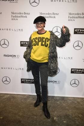 Barbara Engel bei der Ankunft zur Lena Hoschek Modenschau am 17.01.2017 im Rahmen der Mercedes-Benz Fashion Week Herbst Winter 2017 in Berlin MBFW Fashionweek 2017 Januar in Berlin- Lena Hoschek Fashionshow 
