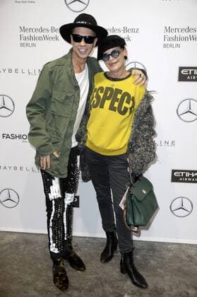 Barbara Engel mit Begleitung bei der Lena Hoschek Fashion Show auf der Mercedes-Benz Fashion Week Berlin Autumn Winter 2017. Berlin, 17.01.2017 Foto:xS.xGabschx xFuturexImage