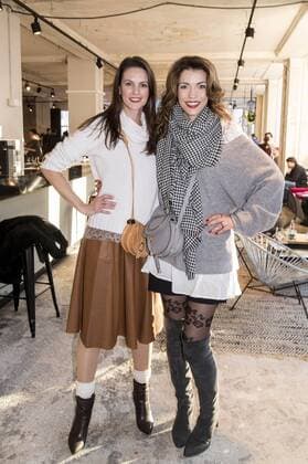 Katrin Wrobel und Annett Möller bei der Lena Hoschek Fashion Show auf der Mercedes-Benz Fashion Week Berlin Autumn Winter 2017. Berlin, 17.01.2017 Foto:xK.xWernerx xFuturexImage