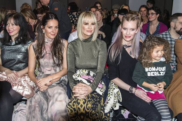 Johanna Klum, Monica Ivancan, Mirja du Mont bei der Lena Hoschek Fashion Show auf der Mercedes-Benz Fashion Week Berlin Autumn Winter 2017. Berlin, 17.01.2017 Foto:xK.xWernerx xFuturexImage
