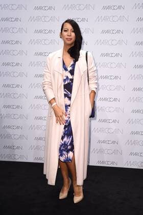 Minh Khai Phan Thi bei der Ankunft zur Marc Cain Modenschau am 17.01.2017 im Rahmen der Mercedes-Benz Fashion Week Herbst Winter 2017 in Berlin MBFW Fashionweek 2017 Januar in Berlin- Marc Cain Fashionshow 