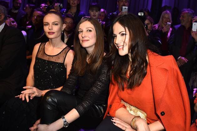 Kate Bosworth, Alexandra Maria Lara und Bettina Zimmermann bei der Marc Cain Modenschau am 17.01.2017 im Rahmen der Mercedes-Benz Fashion Week Herbst Winter 2017 in Berlin MBFW Fashionweek 2017 Januar in Berlin- Marc Cain Fashionshow 