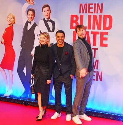 Mein Blind Date mit dem Leben Weltpremiere in Mathäser Filmpalast am 17. Januar 2017 Anna Maria Mühe; Kostja Ullmann;Jacob Matschenz