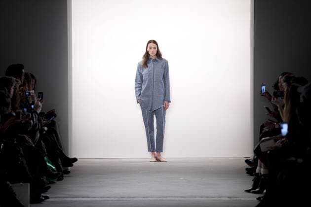 January 17, 2017 - Berlin, Germany - A model runs the runway at Holy Ghost fashion show during the Mercedes-Benz Berlin Fashion Week Autumn Winter 2017 in Berlin, Germany on January 17, 2017. Berlin Germany  - ZUMAn230 20170117_zaa_n230_186