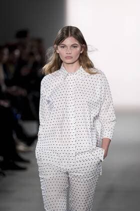 January 17, 2017 - Berlin, Germany - A model runs the runway at Holy Ghost fashion show during the Mercedes-Benz Berlin Fashion Week Autumn Winter 2017 in Berlin, Germany on January 17, 2017. Berlin Germany  - ZUMAn230 20170117_zaa_n230_194