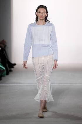 January 17, 2017 - Berlin, Germany - A model runs the runway at Holy Ghost fashion show during the Mercedes-Benz Berlin Fashion Week Autumn Winter 2017 in Berlin, Germany on January 17, 2017. Berlin Germany  - ZUMAn230 20170117_zaa_n230_197