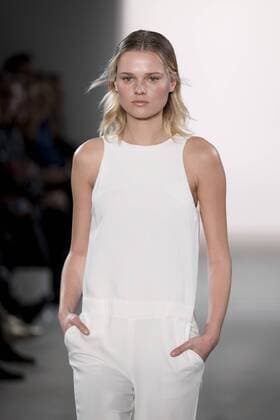 January 17, 2017 - Berlin, Germany - A model runs the runway at Holy Ghost fashion show during the Mercedes-Benz Berlin Fashion Week Autumn Winter 2017 in Berlin, Germany on January 17, 2017. Berlin Germany  - ZUMAn230 20170117_zaa_n230_214