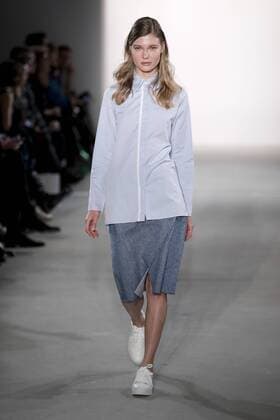 January 17, 2017 - Berlin, Germany - A model runs the runway at Holy Ghost fashion show during the Mercedes-Benz Berlin Fashion Week Autumn Winter 2017 in Berlin, Germany on January 17, 2017. Berlin Germany  - ZUMAn230 20170117_zaa_n230_187