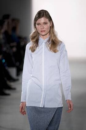 January 17, 2017 - Berlin, Germany - A model runs the runway at Holy Ghost fashion show during the Mercedes-Benz Berlin Fashion Week Autumn Winter 2017 in Berlin, Germany on January 17, 2017. Berlin Germany  - ZUMAn230 20170117_zaa_n230_191