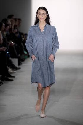 January 17, 2017 - Berlin, Germany - A model runs the runway at Holy Ghost fashion show during the Mercedes-Benz Berlin Fashion Week Autumn Winter 2017 in Berlin, Germany on January 17, 2017. Berlin Germany  - ZUMAn230 20170117_zaa_n230_195