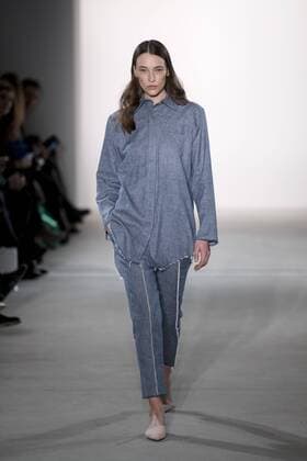 January 17, 2017 - Berlin, Germany - A model runs the runway at Holy Ghost fashion show during the Mercedes-Benz Berlin Fashion Week Autumn Winter 2017 in Berlin, Germany on January 17, 2017. Berlin Germany  - ZUMAn230 20170117_zaa_n230_188