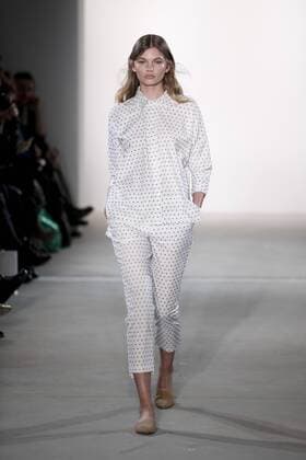January 17, 2017 - Berlin, Germany - A model runs the runway at Holy Ghost fashion show during the Mercedes-Benz Berlin Fashion Week Autumn Winter 2017 in Berlin, Germany on January 17, 2017. Berlin Germany  - ZUMAn230 20170117_zaa_n230_189