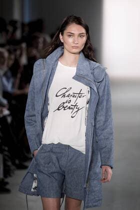 January 17, 2017 - Berlin, Germany - A model runs the runway at Holy Ghost fashion show during the Mercedes-Benz Berlin Fashion Week Autumn Winter 2017 in Berlin, Germany on January 17, 2017. Berlin Germany  - ZUMAn230 20170117_zaa_n230_182