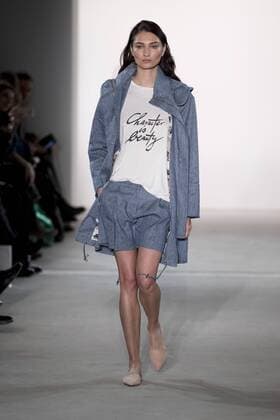 January 17, 2017 - Berlin, Germany - A model runs the runway at Holy Ghost fashion show during the Mercedes-Benz Berlin Fashion Week Autumn Winter 2017 in Berlin, Germany on January 17, 2017. Berlin Germany  - ZUMAn230 20170117_zaa_n230_185