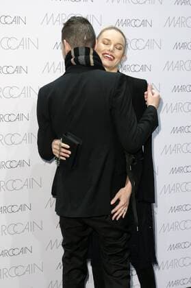 Michael Polish mit Gattin Kate Bosworth bei der Marc Cain Fashion Show auf der Mercedes-Benz Fashion Week Berlin Autumn Winter 2017. Berlin, 17.01.2017 Foto:xS.xGabschx xFuturexImage