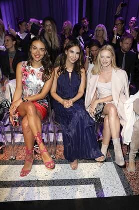Janina Uhse, Sila Sahin und Jennifer Ulrich bei der Marc Cain Fashion Show auf der Mercedes-Benz Fashion Week Berlin Autumn Winter 2017. Berlin, 17.01.2017 Foto:xS.xGabschx xFuturexImage