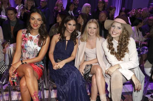 Janina Uhse, Sila Sahin, Jennifer Ulrich und Victoria Swarovski bei der Marc Cain Fashion Show auf der Mercedes-Benz Fashion Week Berlin Autumn Winter 2017. Berlin, 17.01.2017 Foto:xS.xGabschx xFuturexImage