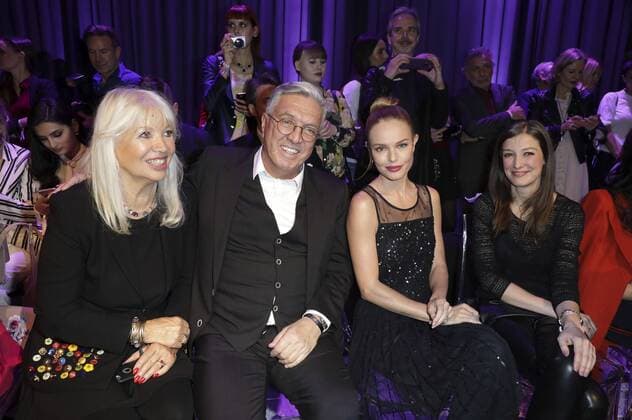 Ute Schlotterer, Helmut Schlotterer, Kate Bosworth und Alexandra Maria Lara bei der Marc Cain Fashion Show auf der Mercedes-Benz Fashion Week Berlin Autumn Winter 2017. Berlin, 17.01.2017 Foto:xS.xGabschx xFuturexImage