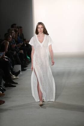 Germany: Holy Ghost at the Mercedes Benz in Berlin Holy Ghost showcases its latest Autumn Winter 2017 Collections in the Kaufhaus Jandorf in the Brunnenstrasse in Berlin-Mitte during the Mercedes-Benz Fashion Week Berlin Autumn Winter 2017 Collections. The photo shows models with the Holy Ghost collection on the catwalk.  SimonexKuhlmey
