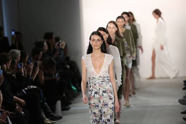 Germany: Holy Ghost at the Mercedes Benz in Berlin Holy Ghost showcases its latest Autumn Winter 2017 Collections in the Kaufhaus Jandorf in the Brunnenstrasse in Berlin-Mitte during the Mercedes-Benz Fashion Week Berlin Autumn Winter 2017 Collections. The photo shows models with the Holy Ghost collection on the catwalk.  SimonexKuhlmey