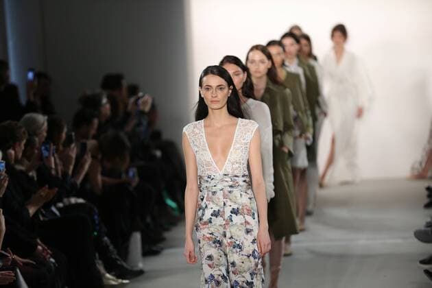 Germany: Holy Ghost at the Mercedes Benz in Berlin Holy Ghost showcases its latest Autumn Winter 2017 Collections in the Kaufhaus Jandorf in the Brunnenstrasse in Berlin-Mitte during the Mercedes-Benz Fashion Week Berlin Autumn Winter 2017 Collections. The photo shows models with the Holy Ghost collection on the catwalk.  SimonexKuhlmey
