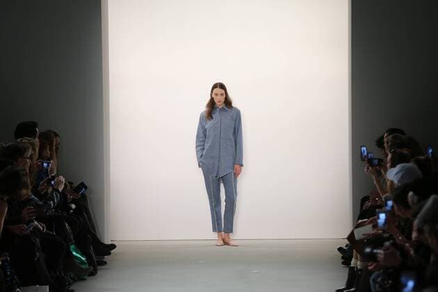 Germany: Holy Ghost at the Mercedes Benz in Berlin Holy Ghost showcases its latest Autumn Winter 2017 Collections in the Kaufhaus Jandorf in the Brunnenstrasse in Berlin-Mitte during the Mercedes-Benz Fashion Week Berlin Autumn Winter 2017 Collections. The photo shows models with the Holy Ghost collection on the catwalk.  SimonexKuhlmey