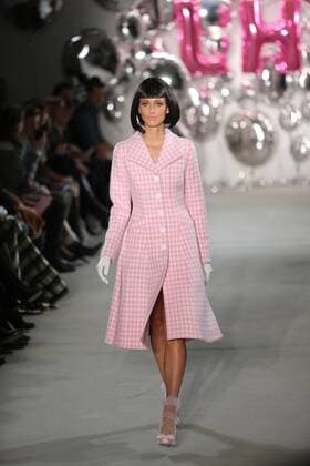 Germany: Lena Hoschek at the Mercedes-Benz Fashion Week Lena Hoschek showcases its latest Autumn Winter 2017 Collections in the Kaufhaus Jandorf in the Brunnenstrasse in Berlin-Mitte during the Mercedes-Benz Fashion Week Berlin Autumn Winter 2017 Collections. The photo shows models with the Lena Hoschek collection on the catwalk.  SimonexKuhlmey