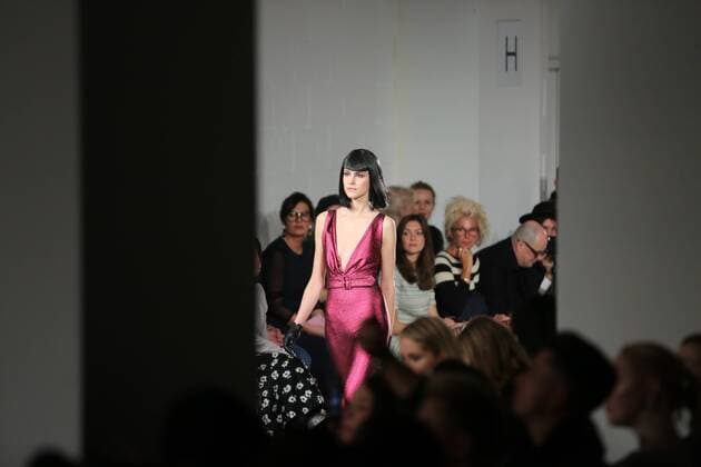 Germany: Lena Hoschek at the Mercedes-Benz Fashion Week Lena Hoschek showcases its latest Autumn Winter 2017 Collections in the Kaufhaus Jandorf in the Brunnenstrasse in Berlin-Mitte during the Mercedes-Benz Fashion Week Berlin Autumn Winter 2017 Collections. The photo shows models with the Lena Hoschek collection on the catwalk.  SimonexKuhlmey