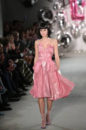 Germany: Lena Hoschek at the Mercedes-Benz Fashion Week Lena Hoschek showcases its latest Autumn Winter 2017 Collections in the Kaufhaus Jandorf in the Brunnenstrasse in Berlin-Mitte during the Mercedes-Benz Fashion Week Berlin Autumn Winter 2017 Collections. The photo shows models with the Lena Hoschek collection on the catwalk.  SimonexKuhlmey