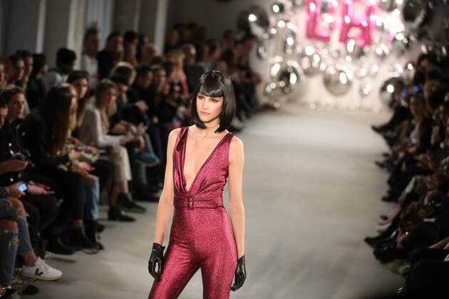 Germany: Lena Hoschek at the Mercedes-Benz Fashion Week Lena Hoschek showcases its latest Autumn Winter 2017 Collections in the Kaufhaus Jandorf in the Brunnenstrasse in Berlin-Mitte during the Mercedes-Benz Fashion Week Berlin Autumn Winter 2017 Collections. The photo shows models with the Lena Hoschek collection on the catwalk.  SimonexKuhlmey