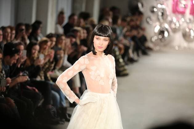 Germany: Lena Hoschek at the Mercedes-Benz Fashion Week Lena Hoschek showcases its latest Autumn Winter 2017 Collections in the Kaufhaus Jandorf in the Brunnenstrasse in Berlin-Mitte during the Mercedes-Benz Fashion Week Berlin Autumn Winter 2017 Collections. The photo shows models with the Lena Hoschek collection on the catwalk.  SimonexKuhlmey