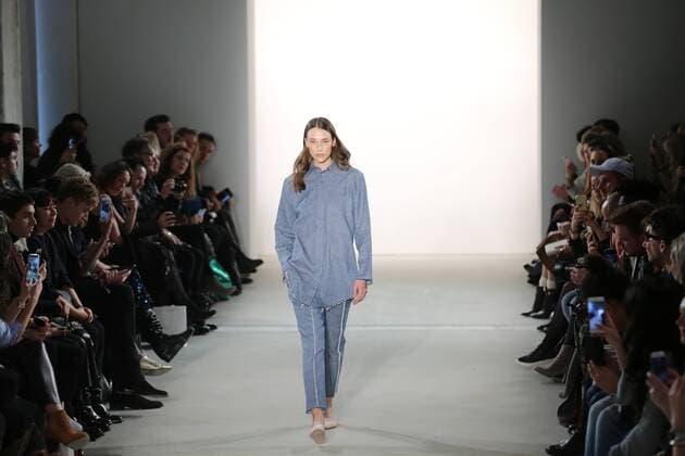 Germany: Holy Ghost at the Mercedes Benz in Berlin Holy Ghost showcases its latest Autumn Winter 2017 Collections in the Kaufhaus Jandorf in the Brunnenstrasse in Berlin-Mitte during the Mercedes-Benz Fashion Week Berlin Autumn Winter 2017 Collections. The photo shows models with the Holy Ghost collection on the catwalk.  SimonexKuhlmey