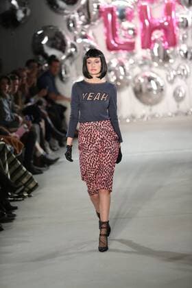 Germany: Lena Hoschek at the Mercedes-Benz Fashion Week Lena Hoschek showcases its latest Autumn Winter 2017 Collections in the Kaufhaus Jandorf in the Brunnenstrasse in Berlin-Mitte during the Mercedes-Benz Fashion Week Berlin Autumn Winter 2017 Collections. The photo shows models with the Lena Hoschek collection on the catwalk.  SimonexKuhlmey